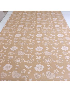 FLORES DE CORAZÓN BOBINA KRAFT 90gr x 500mm T/S (25mts.) 